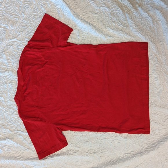 Converse Kids' Chuck Logo Patch T-Shirt Red Size Large - Picture 3 of 4